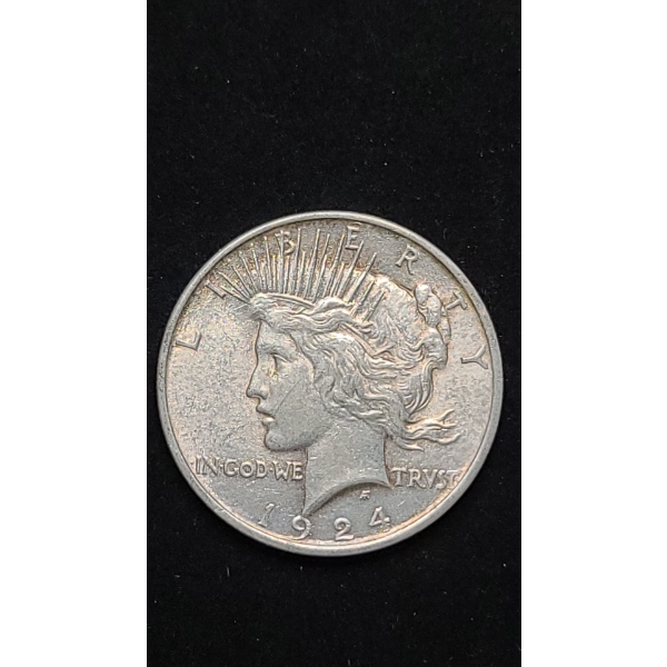1924 90% Silver Peace Dollar