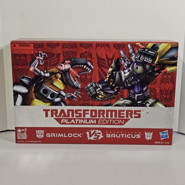 Hasbro Transformers Platinum Edition Grimlock Vs Decepticon Bruticus Action Figure Box Set
