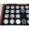 Image 2 : Large Lot of 25 Assorted SILVER PLATED REPLICA Chinese Panda Coins - NOT PURE SILVER 