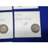 Image 16 : Assorted Coins: x8 90% Silver Barber Dimes & x1 1887 90% Silver Seated Liberty Dime, Mexican Coin