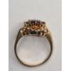Image 5 : Vintage 10K Yellow Gold Flower Design Garnet Cluster Ring - Size 7 - Weight: 3.1g