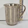 Image 2 : Vintage Beli Ram Chiman Lal Jain High Percentage Indian Solid Silver Mug 6" - 407.7g