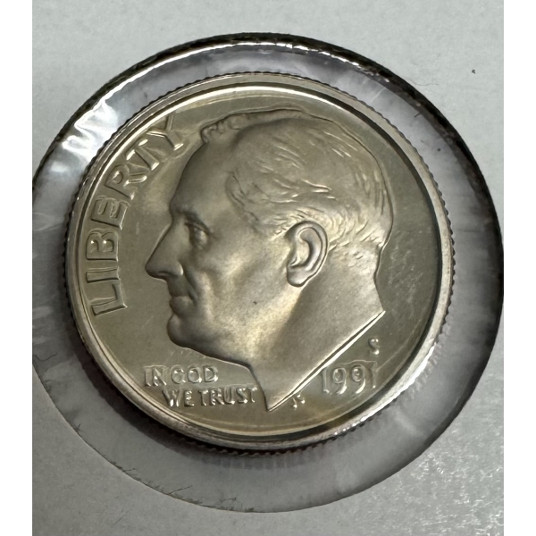 1991 S United States Roosevelt Dime- Beautiful Condition