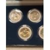 Image 7 : Display Set of Five United States Bicentennial Quarters Including Two Silver - Possible Mint Error!