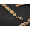 Image 3 : 10K Gold "XOXO" Link 7" Bracelet (Damaged) Total Weight: 4.3g