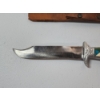 Image 6 : Vintage Hunting Knife With Detailed Stone Details Handle and Leather Case
