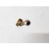 Image 2 : Gorgeous 14K Yellow Gold Pin with Black Center Stone - Pin Weight: 2.2g