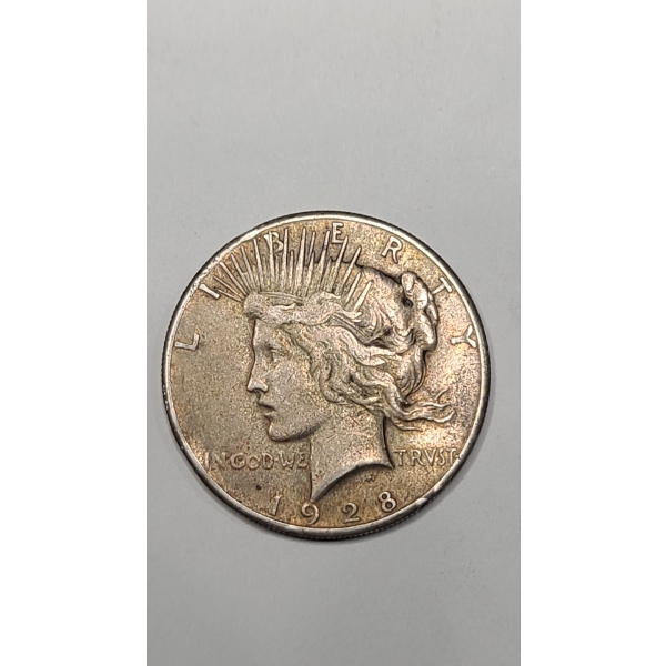 *KEY DATE* United States 1928-P 90% Silver Peace Dollar - Mintage Of Only 360,649