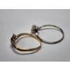 Image 4 : Two 10K Gold Rings: Size 7 Yellow Gold Heart Ring, Sise 9.5 White Gold Pearl Ring TW: 1.9g