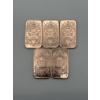 Image 2 : Five Walking Liberty Design 1 AVDP oz .999 Fine Copper Bars