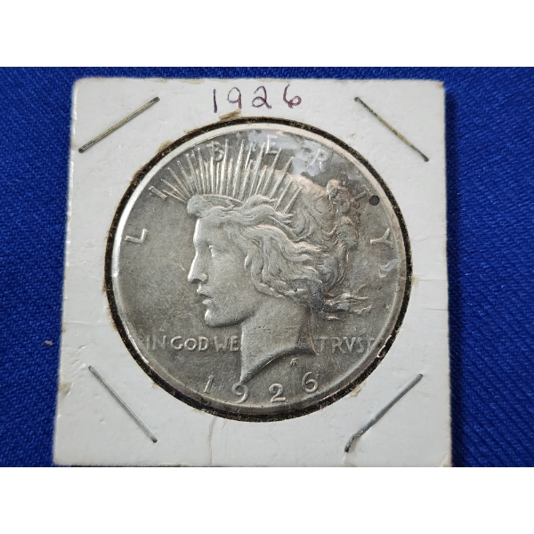 1926 90% Silver Peace Dollar