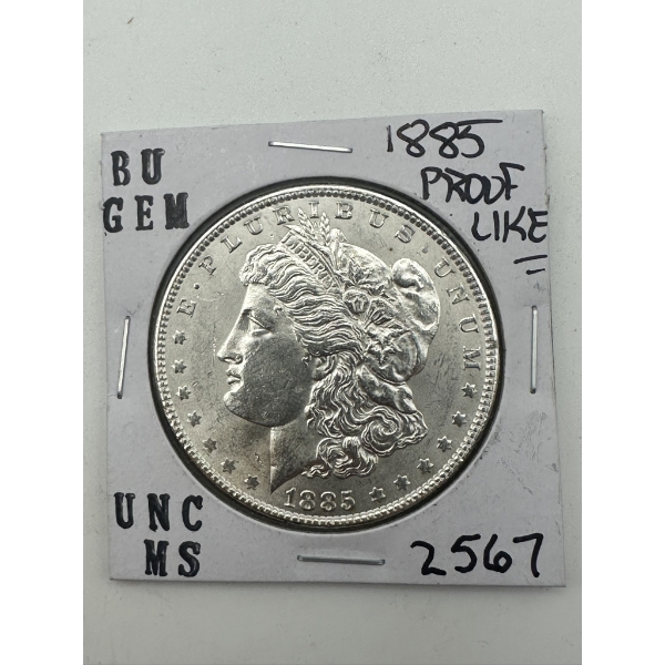 1885 Proof Like Morgan Silver Dollar