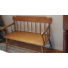 Image 1 : Vintage Solid Maple Wooden Bench - Fine Condion As Shown 42 x 32
