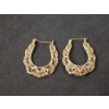 Image 1 : Stunning Detailed 14K Gold Hoop Earrings - Total Weight: 6.6g
