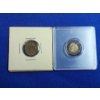 Image 1 : x2 1941 British Three Pence 50% Silver Coins ft. King George VI ASW Each: 0.0227oz