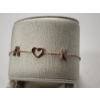 Image 3 : 10K Rose Gold "A" & "K" Heart 9" Bracelet Total Weight: 2.2g