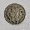 Image 1 : 1870 United States Liberty Head 3 Cent Coin