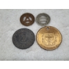 Image 1 : Four Assorted US Tokens Ft. Two Fare Tokens, 1 Tax Token & A World's Fair Kendall Oil Coin