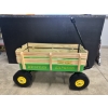 Image 1 : Brand New Western Express Heavy Duty Metal Wagon With Wood Sides - Great For Kids, Pets & Gardening