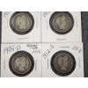 Image 3 : Five Assorted 90% Silver United States Barber Quarters ~ $1.25 Face Value!
