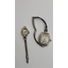 Image 1 : GRUEN Guild 15 Jewel Art Deco Enamel Watch & Ladies Bulova 17 Jewel Watch In 10K Rolled Gold Bezel 