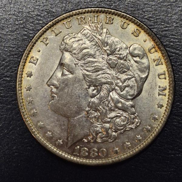 High Grade 1880 O Morgan Silver Dollar - See Pics