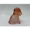 Image 4 : Adorable Degenhart Glass Dog Figurine - Peach Color - ~2.5 inches 