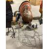 Image 2 : *Pick Up At Mantua Home-No Shipping Available*  Turkey & Chicken Decor - Wire Chicken