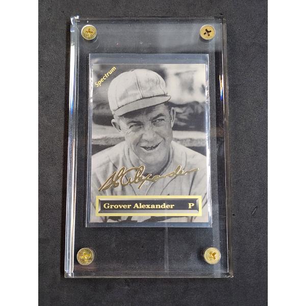 RARE 1993 Grover Alexander Spectrum 24K Gold Signature Baseball Card #1047/5000