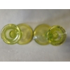 Image 8 : *Pick Up At Mantua Home-No Shipping Available* Amazing Pair Of Vintage Vaseline Glass Candlesticks I