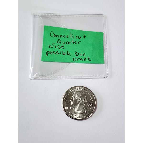 ERROR COIN: Connecticut State Quarter - Possible Die Crack