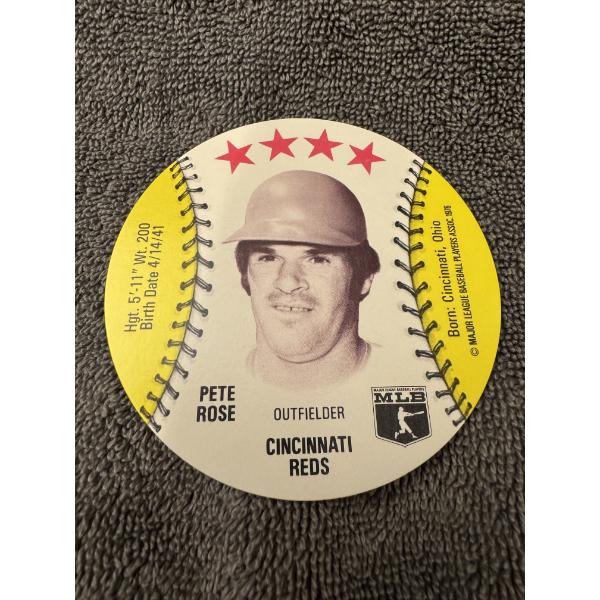 1976 Pete Rose Isaly's Round Baseball Card - Mint Condition
