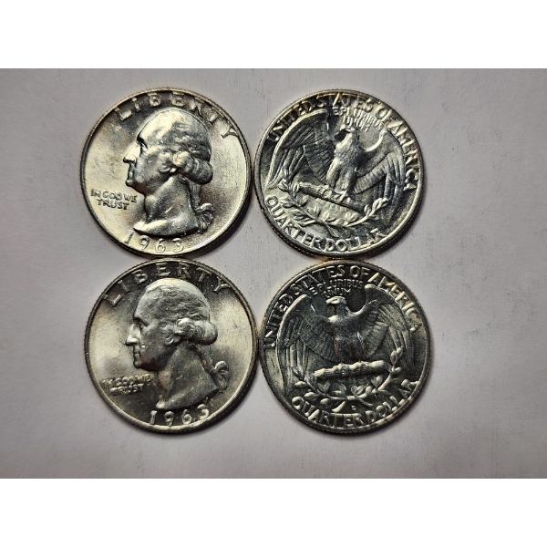$1.00 Face Value in 90% Silver Quarters - Brilliant Condition