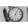 Image 3 : Antique Silver H Harvey London Size 18 Pocket Watch With Key - Non-Working - Weight: 135.6g