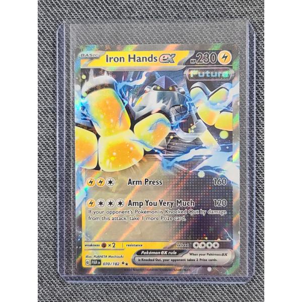 Iron Hands Ex 070/182 Pokemon 2025 Trading Card Near Mint