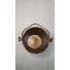 Image 3 : Vintage Copper Hand Forged Handled Heavy Melting Pot 