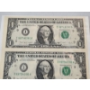 Image 2 : Uncut Sheet of United States $1 Federal Reserve Notes FV: $4.00