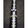 Image 17 : Gorgeous Sterling Silver Rings Ft. Blue & White Sapphire & More - Total Weight: 13.2 Grams