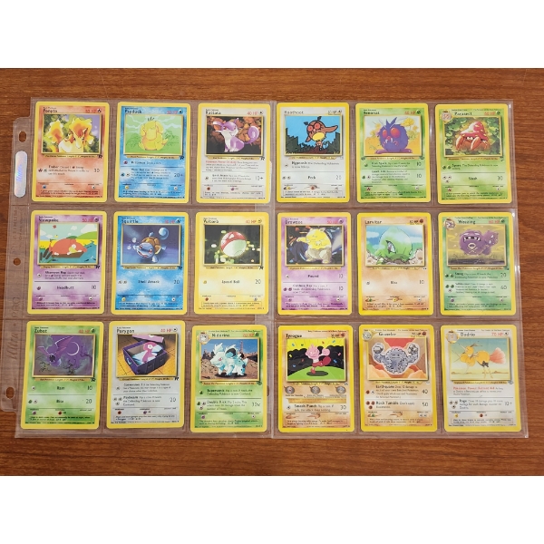 18 Assorted Vintage Pokemon Trading Cards Including Cards Dating Back To Baset Set 2 Including Neo!