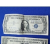 Image 2 : x4 United States $1 Blue Seal Silver Certificates: Series: 1957 & 1957-A FV: $4.00