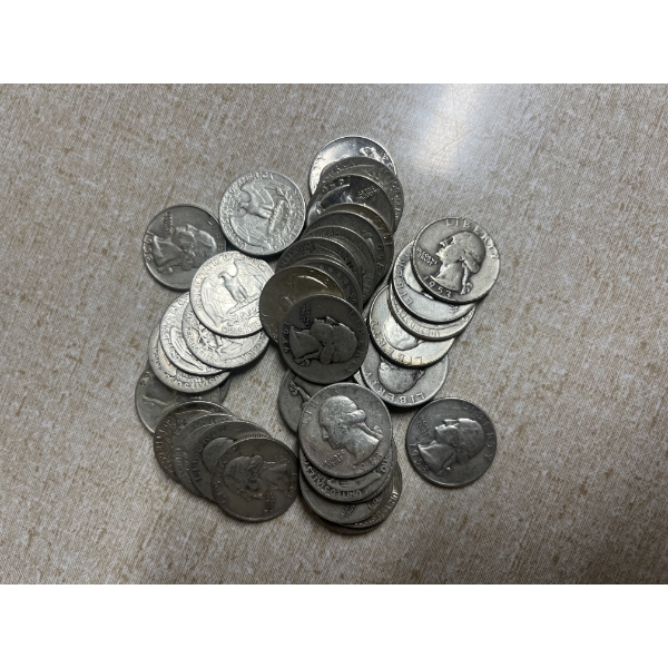Assorted 90% Silver Washington Head Quarters - FV $10 