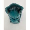 Image 6 : Adorable Degenhart Vintage Uranium Glass Dog Figurine -Smokey Blue