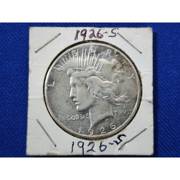1926-S 90% Silver Peace Dollar