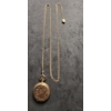 Image 1 : Golf Filled Pocket Watch on Long Chain - 45.7g TW