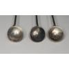 Image 7 : (5) Vintage Handmade Silver Wrapped Coin Spoons Ft Polished Stones - AT LEAST 80% Silver - TW: 90.1g