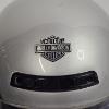 Image 6 : Harley-Davidson Jet Silver Open Face Motorcycle Helmet By HJC With Storage Bag