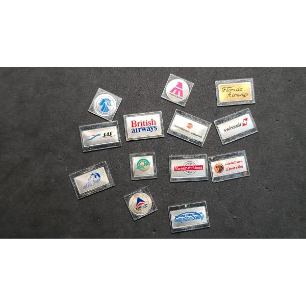 Collection Of Vintage Sterling Silver Airline Emblem Ingots Produced By The Franklin Mint -TW: 36.3g