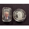 Image 1 : 2 - Rare Donald J. Trump .999 Fine Silver Grams In Protective Holders - Mint Condition