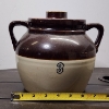 Image 14 : Two Vintage Stoneware Crocks or Bean Pots Each With Two Handles & A Lid ~ 3 Quart & Likely 5 Quart