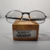 Image 3 : Vintage Oakley Big Sq Wire Titanium Eyeglasses Clear Lenses Chrome 05-760 w/ Box, Case, Papers